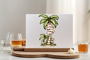 Whimsical Summer Palm Tree Clipart B, an Illustration by SVGArt (Thumbnail 5 of 9)