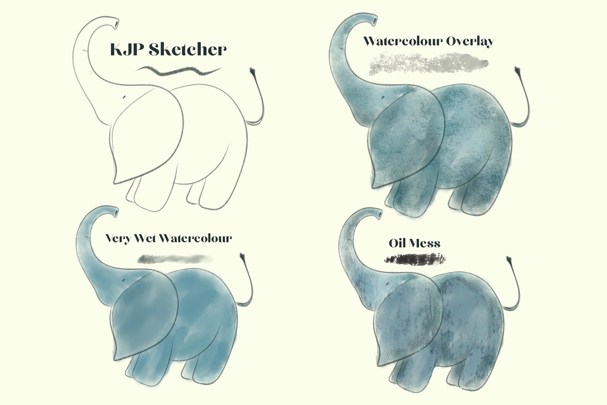 Procreate Watercolour Kit, a Brush Add-On by KJP Designs (Photo 22 of 25)