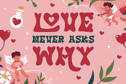 Retro Romance - Retro Love Font, a Font by PutraCetol Studio (Thumbnail 3 of 11)