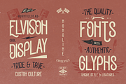 Elvison, a Sans Serif Font by Burntilldead (Thumbnail 4 of 12)