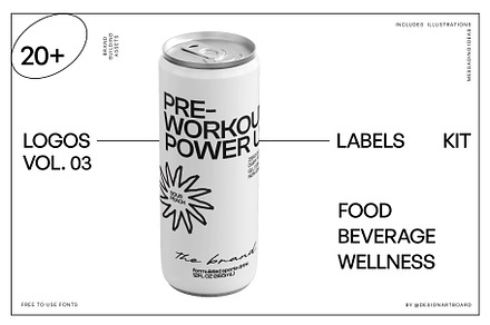 Food Logos & Packaging Kit Vol. 03