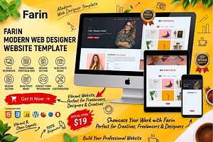 Farin - Freelancer Portfolio HTML, a Bootstrap Template by Themeplaza