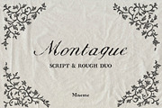 Montague - Script & Rough Duo, a Script Font by Mneme (Thumbnail 1 of 11)