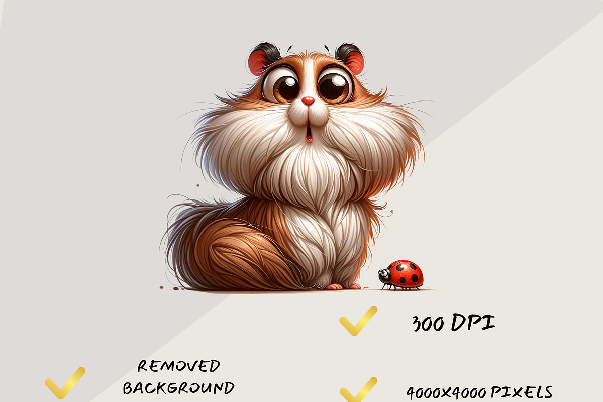 HILARIOUSLY FUNNY HAMSTER CLIPART, an Animal Illustration by Daring Digies (Photo 5 of 8)