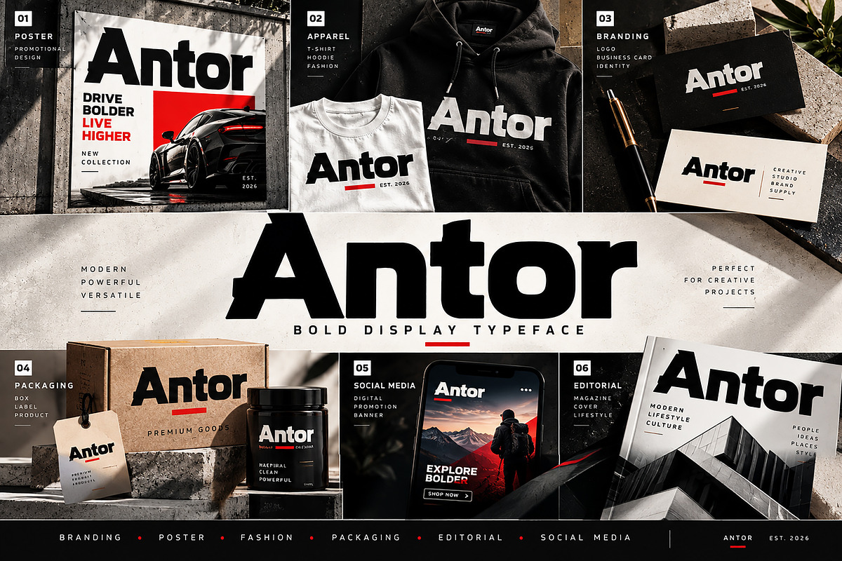 Antor, a Sans Serif Font by Wow Magic (Photo 2 of 5)