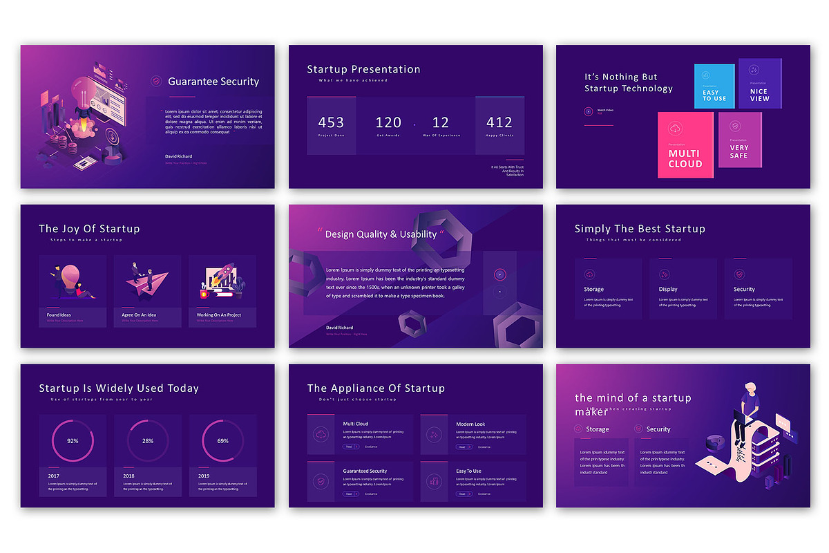 Startup Technology Presentation, a Presentation Template by Digitcase x ...