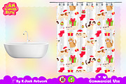 Cute Christmas Pets Seamless Pattern, a Background Graphic by K.JackArtwork (Thumbnail 7 of 8)