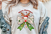 Merry Christmas Deer With Bow PNG, an Illustration by Sublimation Artist (Thumbnail 8 of 9)