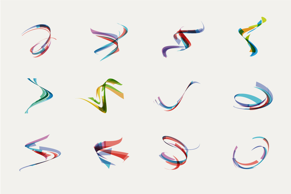 12 creative multicolored waves, an Object Graphic by Ruliz (Photo 3 of 3)