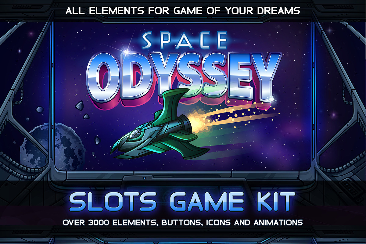 Space Odyssey Slots Game KIT, a Technology Illustration by Saranai Store (Photo 1 of 16)