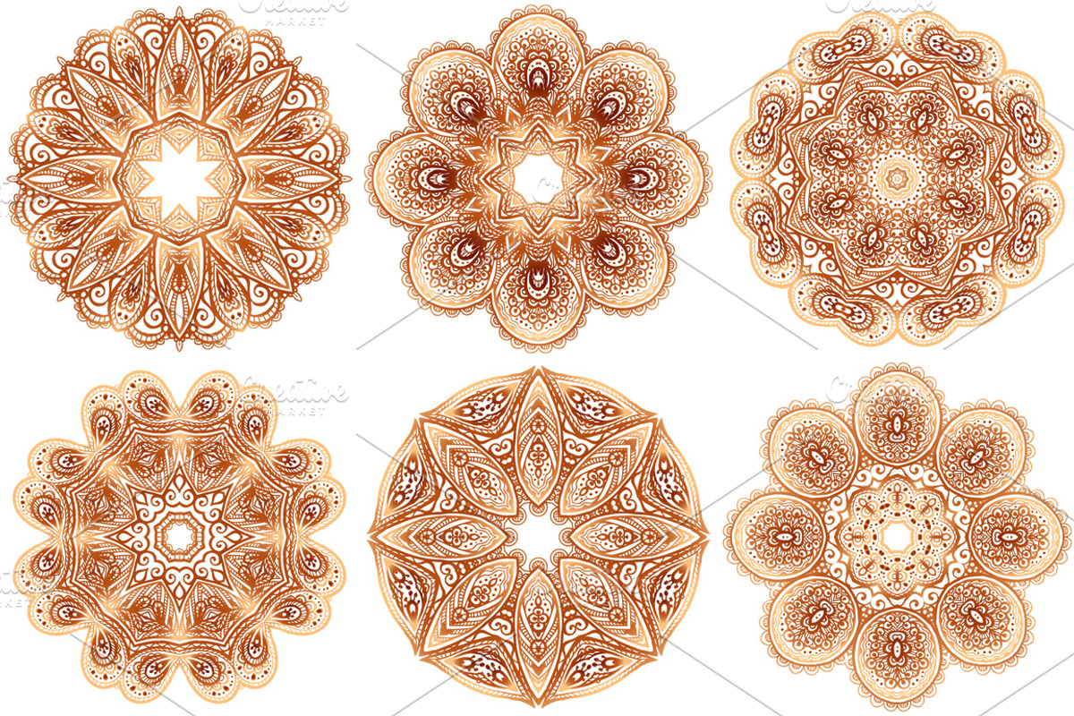Set of 28 vintage round patterns, a Pattern Graphic by Art of Sun (Photo 3 of 5)
