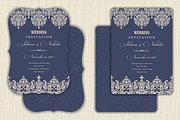 Wedding Set. Pattern and Invitation., a Card Template by NataLito (Thumbnail 6 of 10)