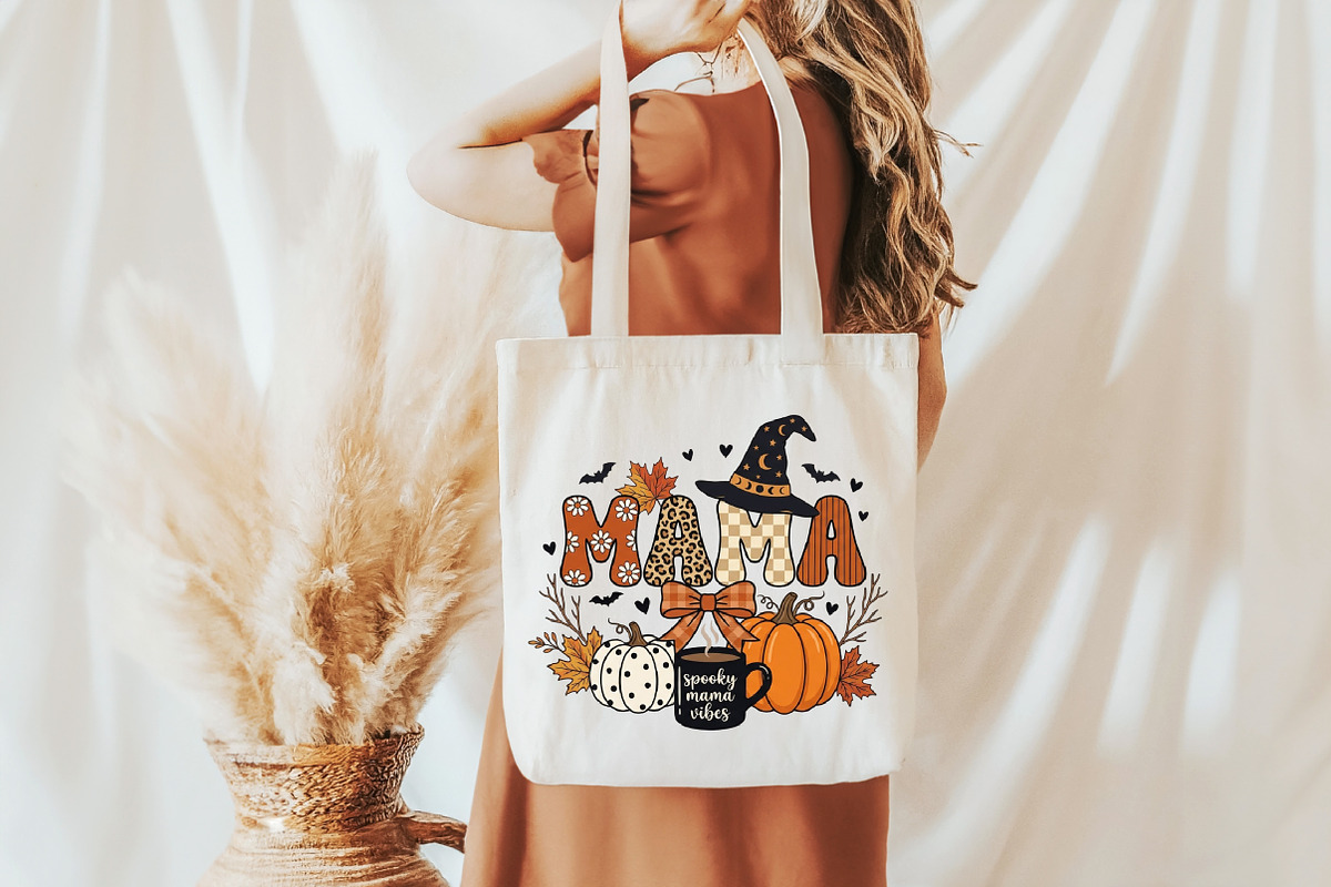 Preppy Fall Halloween Mama Coquette, a Seasonal Illustration by designcity5 (Photo 3 of 4)