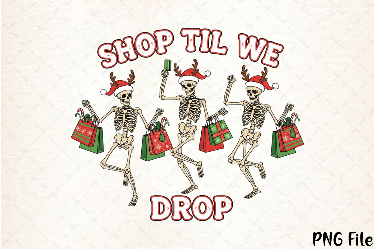 Black Friday Skeletons PNG, a Seasonal Illustration by Layerology (Photo 1 of 4)