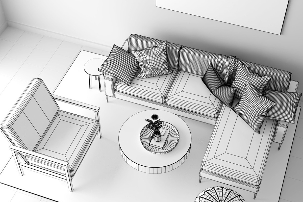 Living A - Neutral Soft, a Furniture 3D Model by 3DCargo (Photo 7 of 10)