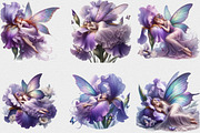 Watercolor Sleeping Fairy Clipart, a Seasonal Illustration by Craft Nest (Thumbnail 4 of 6)
