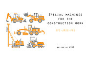 Big set of construction equipment, a Transportation Illustration by WINS Doodle shop (Thumbnail 1 of 7)