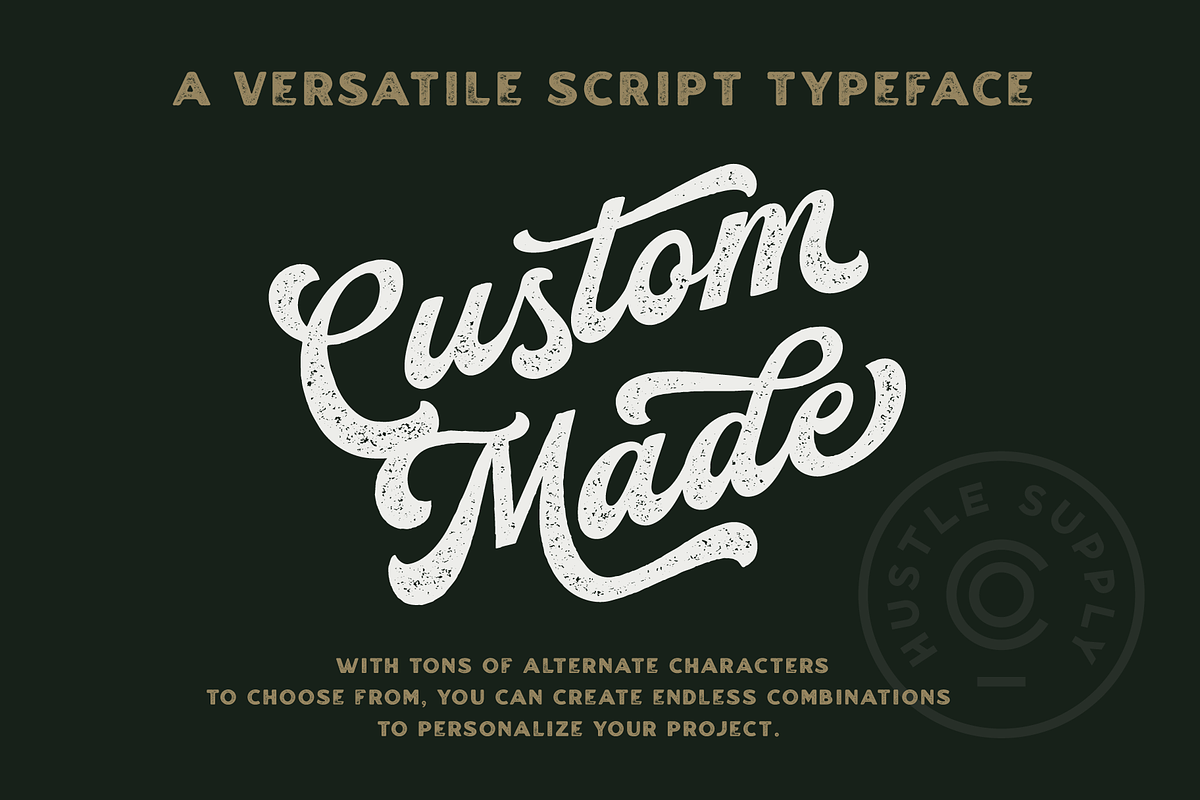 Hatfield Park - Vintage Script Font, a Script Font by Hustle Supply Co. (Photo 8 of 9)