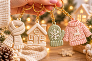 Christmas Keyring 3D STL File, an Object 3D Model by Layerology (Thumbnail 2 of 3)