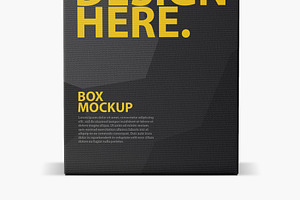 Textured Box PSD Mockup