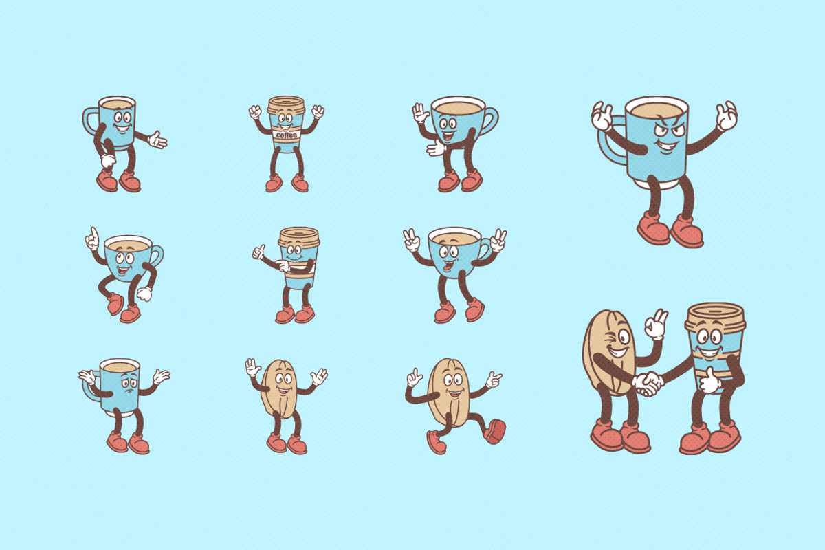 Coffee Retro Illustration, an Object Illustration by Decoconio Design (Photo 2 of 7)