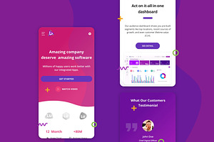 Deluxas - App Landing Page SaaS