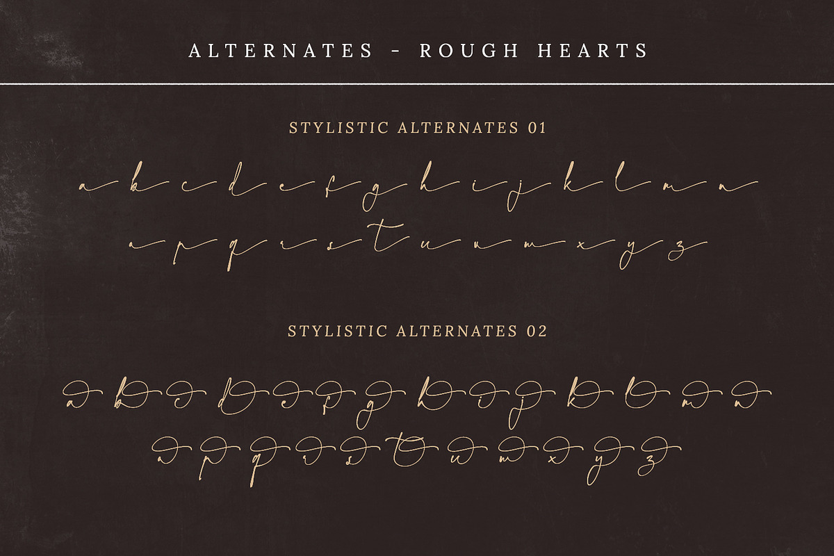Rough Hearts, a Script Font by Nathatype (Photo 10 of 11)