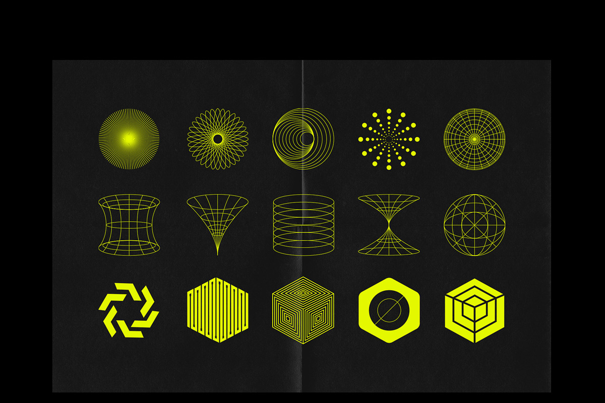 Modern & Abstract Geometric Shapes, an Outline Icon by Creative Zeune (Photo 3 of 3)