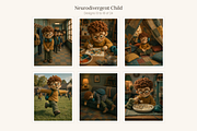 Neurodivergent Child Illustrations, a Person Illustration by LanternkinStudio (Thumbnail 8 of 13)