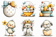 Easter Watercolor Clipart, an Illustration by Libby Wishes (Thumbnail 3 of 9)