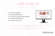 Pink Youtube Branding Kit Canva, a Social Media Template by Studio Eburnean (Thumbnail 3 of 5)