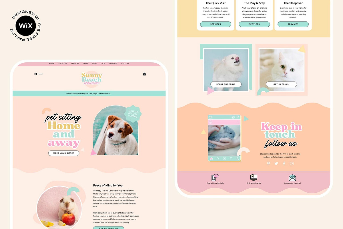 Wix Website Template - Sunny Beach, a Wix Template by The Pixel Palace (Photo 8 of 10)