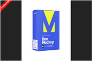 Box Mockup - Half Side View, a Packaging Mockup by Bruno's Shop (Thumbnail 1 of 3)