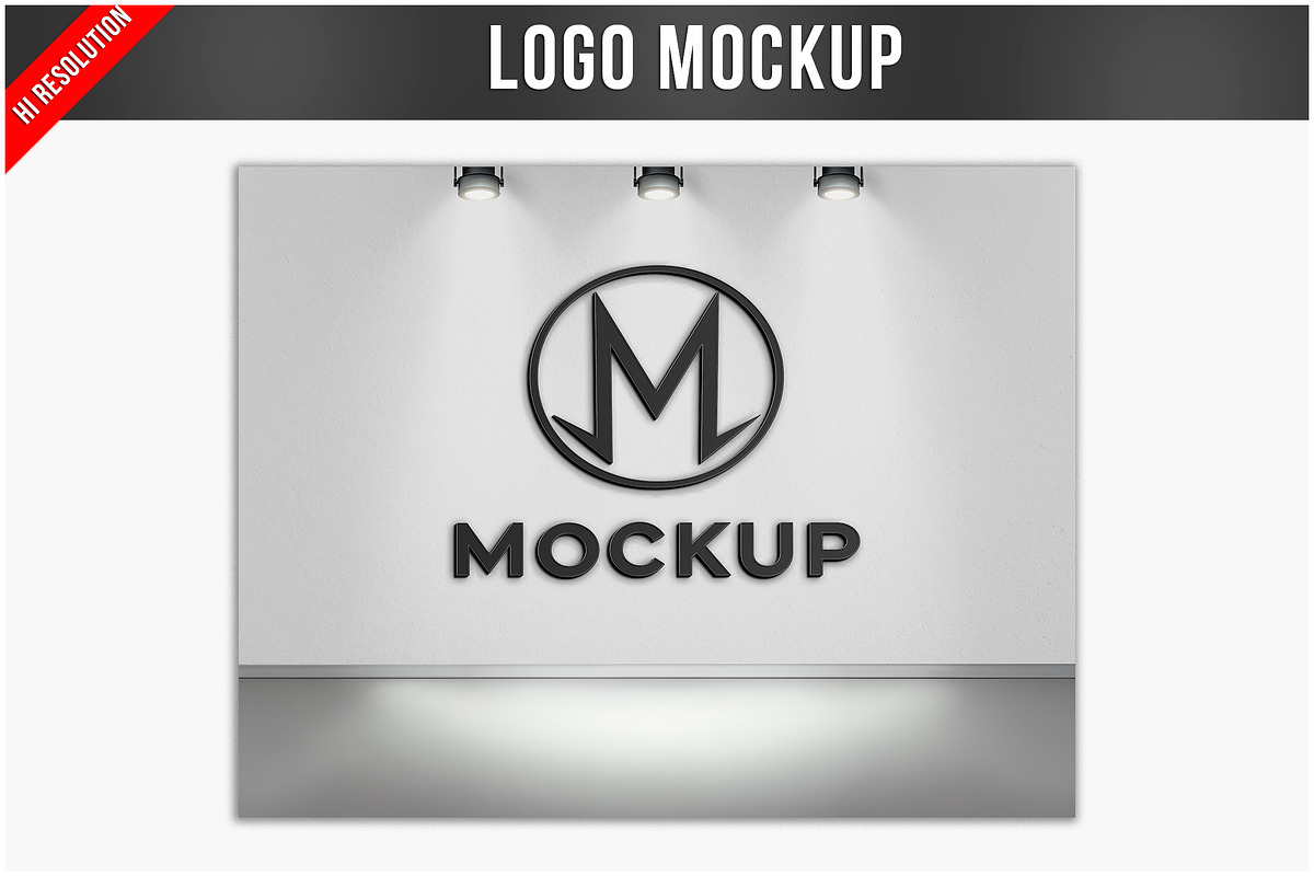 Logo Mockup on Office Wall PSD, a Product Mockup by Bruno's Shop (Photo 1 of 4)
