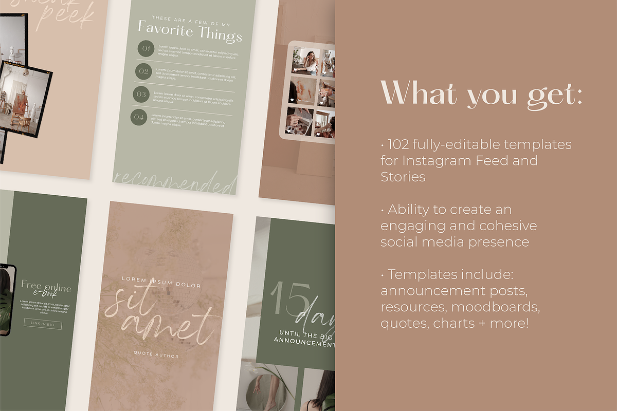 Minimalist Instagram Kit | Canva, a Social Media Template by LRG Designs (Photo 3 of 4)