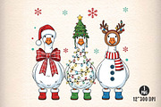 Funny Christmas Goose Png Christmas, an Illustration by Dream Creation (Thumbnail 1 of 5)