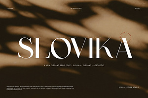 Slovika Elegant Serif Font