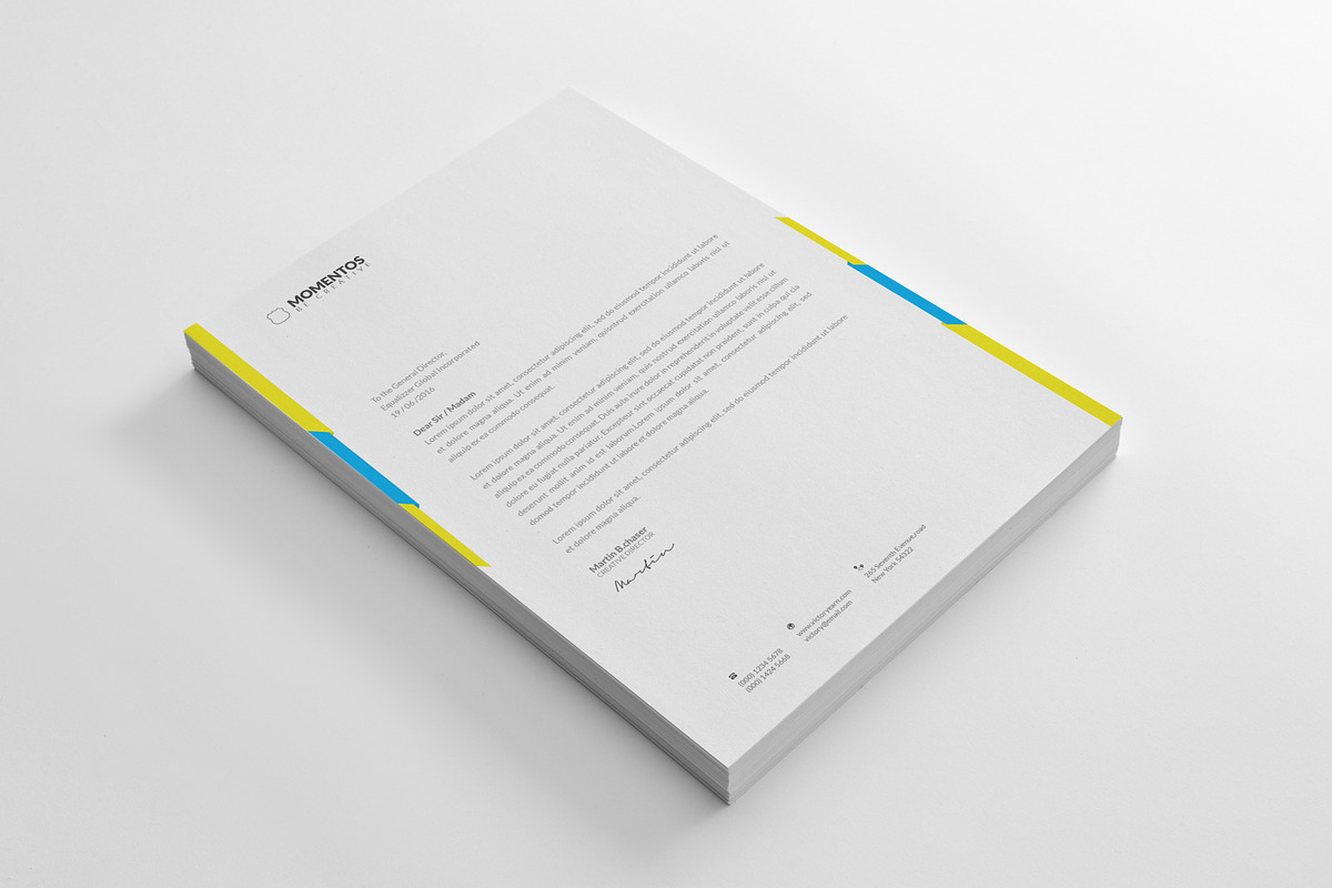 kopy Corporate letterhead, a Stationery Template by Momentostudio (Photo 2 of 4)