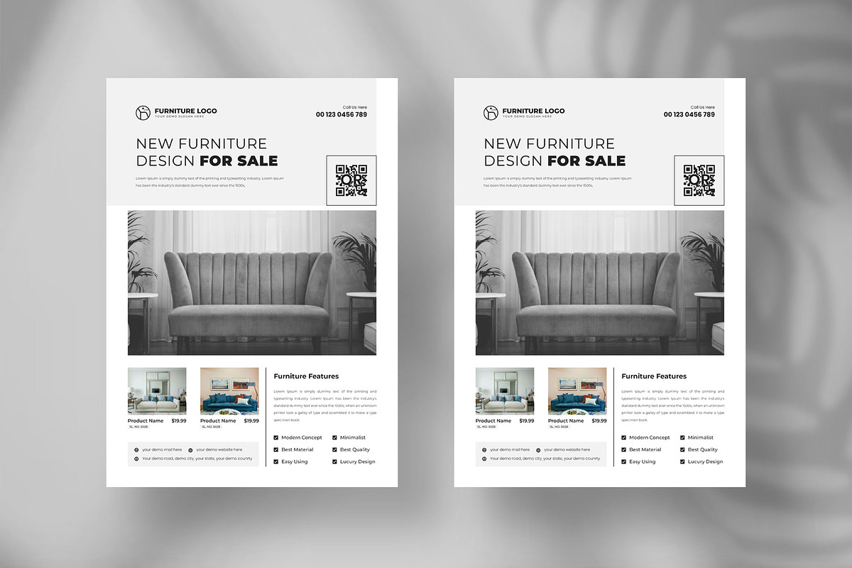 Furniture sale flyer layout design, a Flyer Template by Tanmoy Topu (Photo 3 of 6)