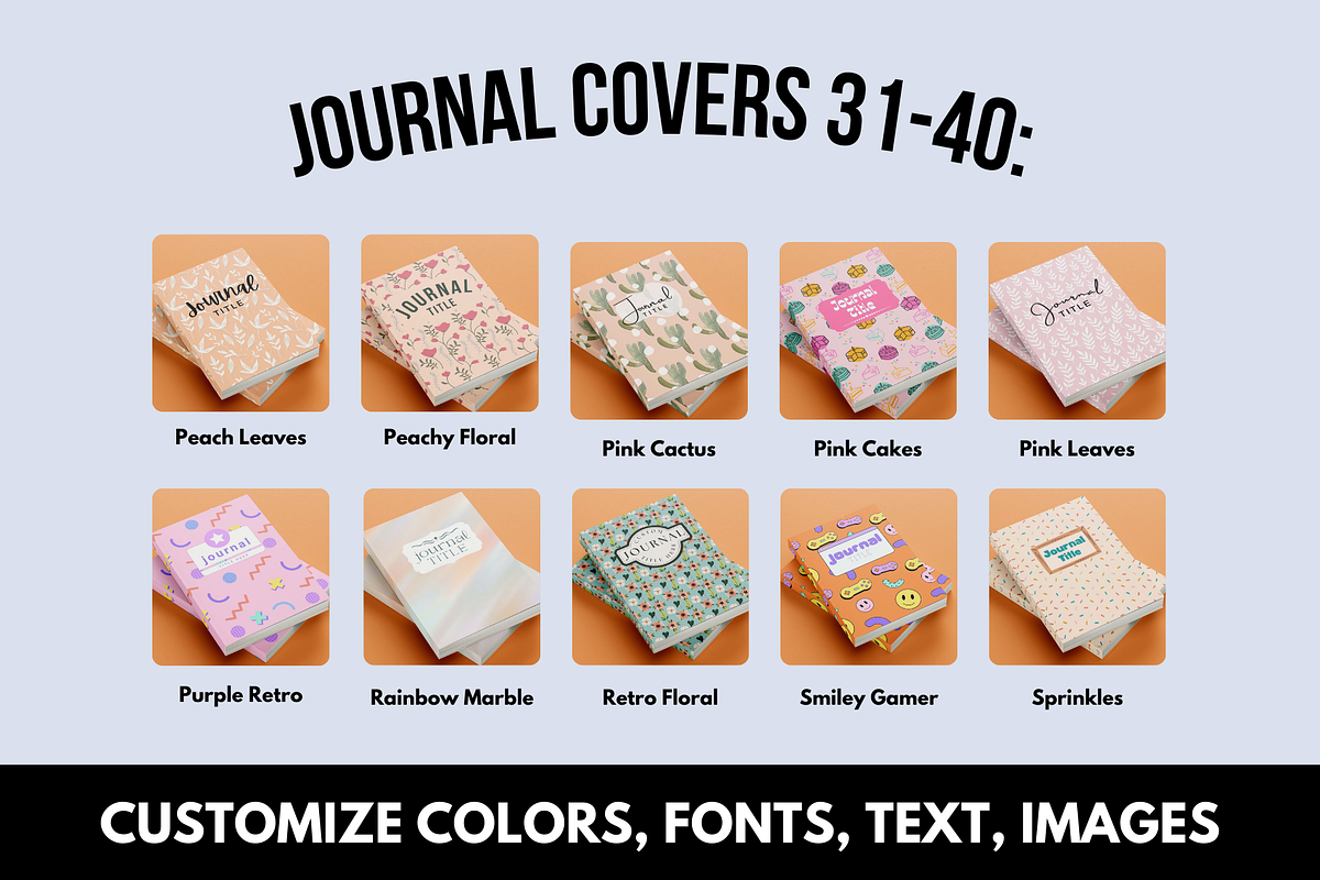 KDP 50 Journal Cover Bundle Canva, a Magazine Template by Self Publishing Magic (Photo 7 of 8)