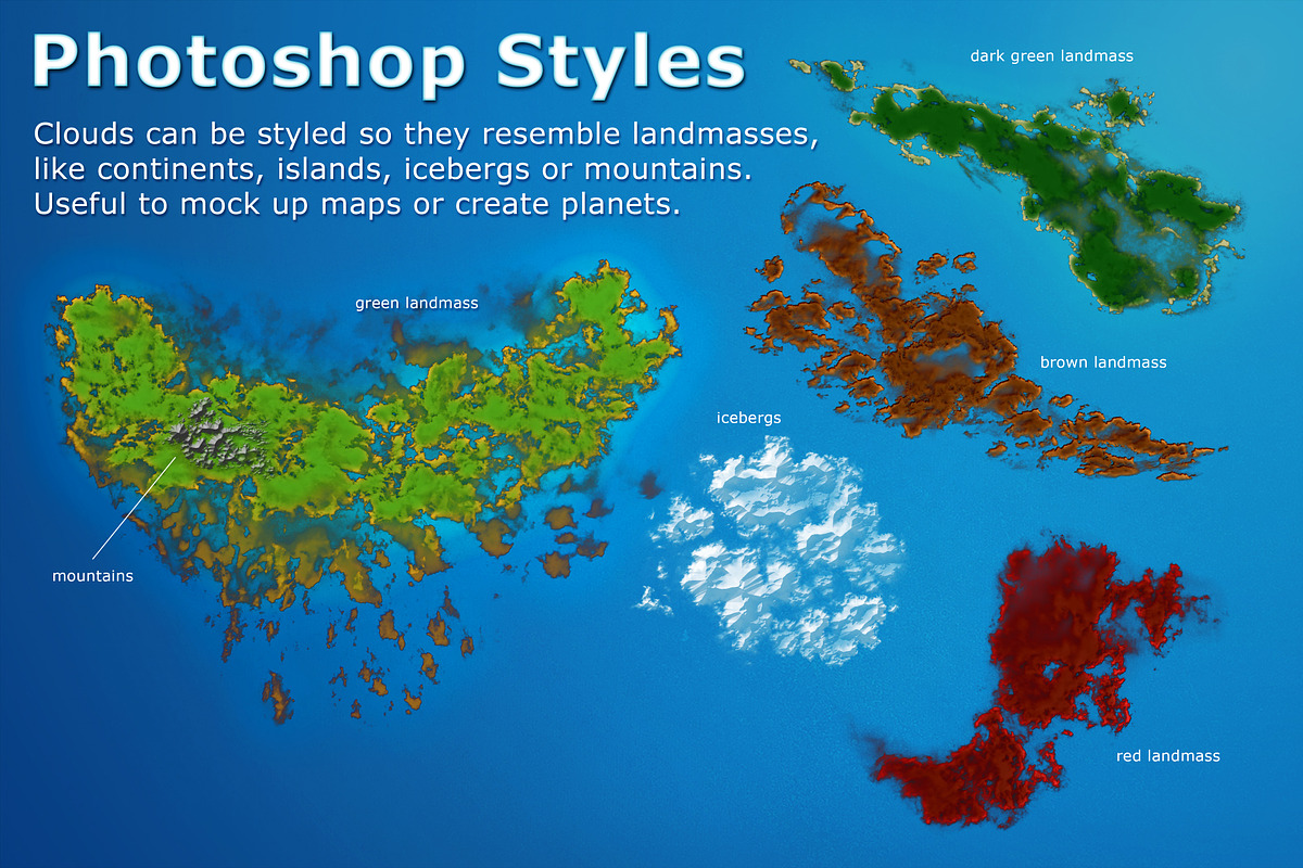 100 Cloud Brushes +Extras, a Brush Add-On by xresch (Photo 10 of 10)
