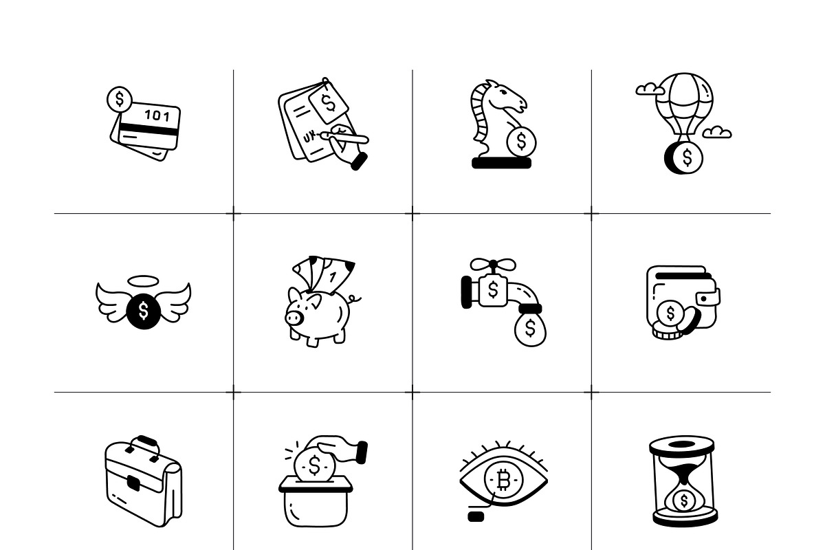 Animated Finance Icon Set, an Outline Icon by Vectors Market (Photo 6 of 8)