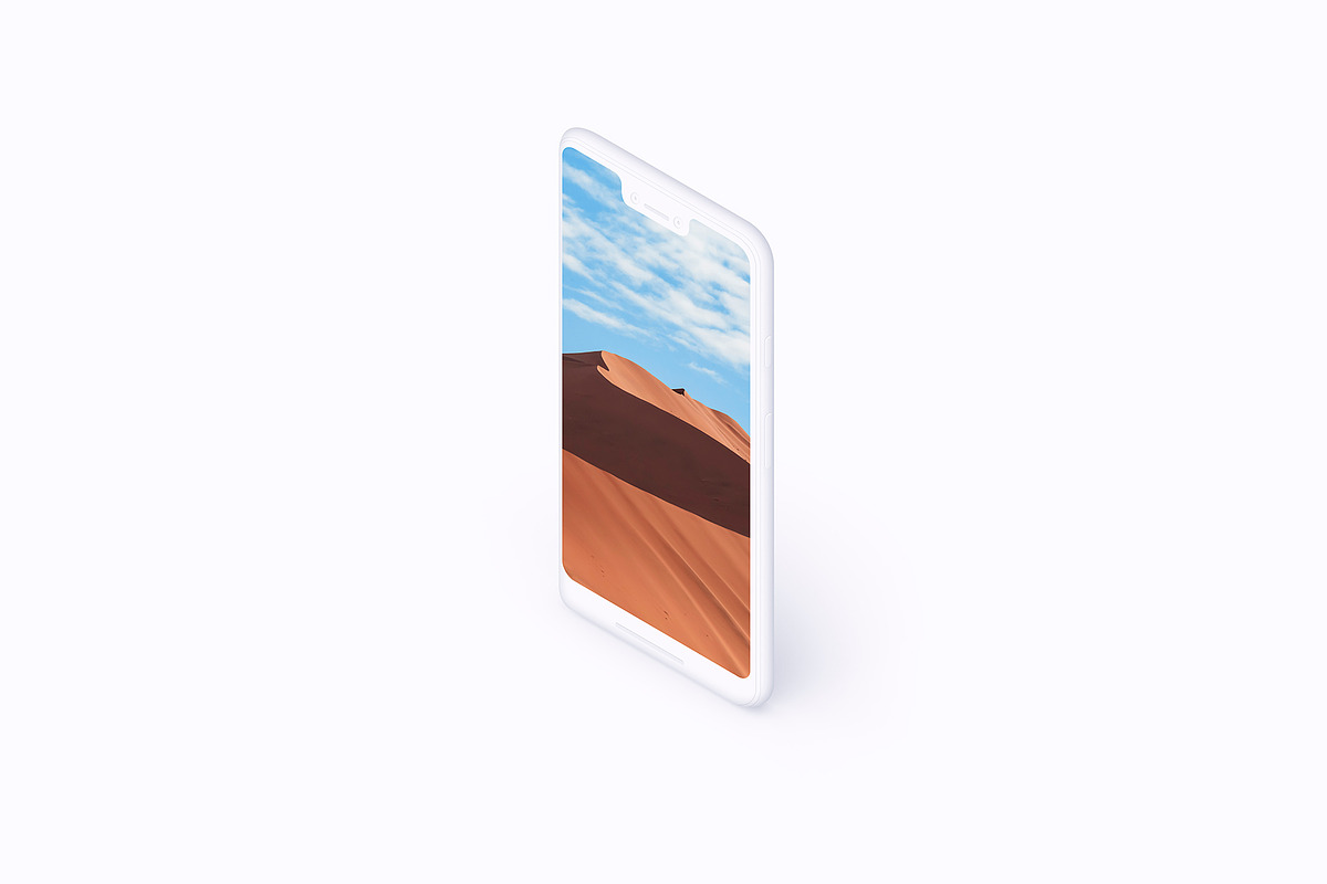 Pixel 3XL - 21 Clay Mockups - PSD, an iPhone Mockup by Asylab (Photo 28 of 73)