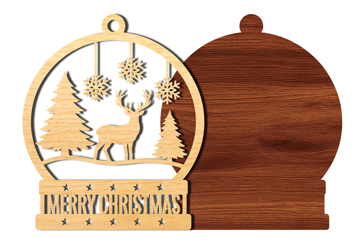 Christmas Deer Laser Cut SVG, an Object Graphic by DreamCafeArt (Photo 4 of 4)