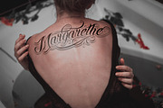 Chicano Font | Tattoo Style, a Script Font by Muntab_Art (Thumbnail 5 of 9)