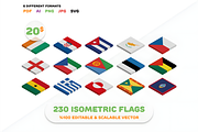 Isometric Country Flags (230 Flags), a Solid Icon by alpercakici (Thumbnail 1 of 4)