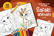 Animal Coloring Pages for Kids, an Animal Illustration by vik.stock (Thumbnail 9 of 17)