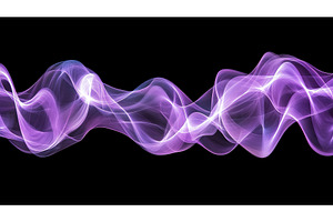 Purple and pink abstract waves on, an Illustration by Lermont51