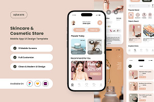 Meloura – Beauty Product App UI, an App Template by twinstd