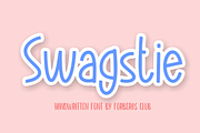 Swagstie, a Font by Forberas Club (Thumbnail 1 of 7)